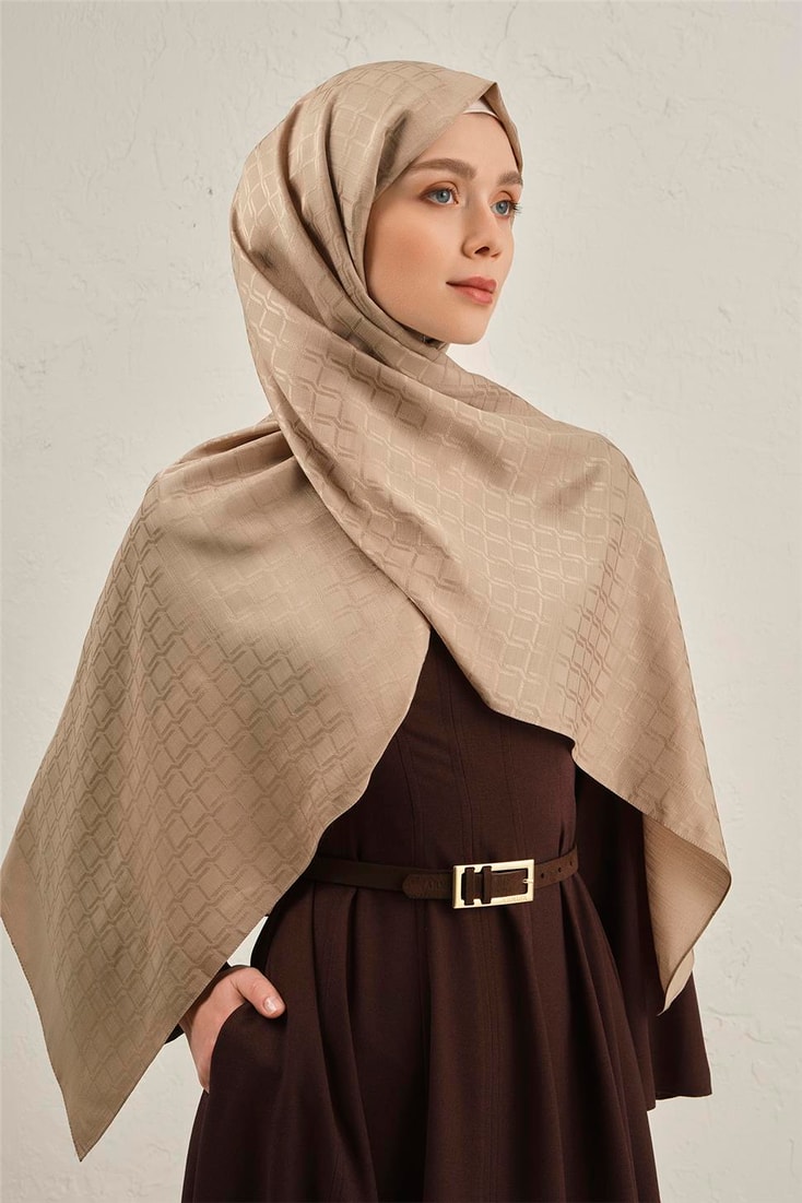 Armine Pamuk  Floş Çapraz Desen Şal 2 64