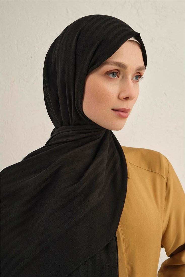 Armine Lyocell Viscon Stripes Şal 2 01