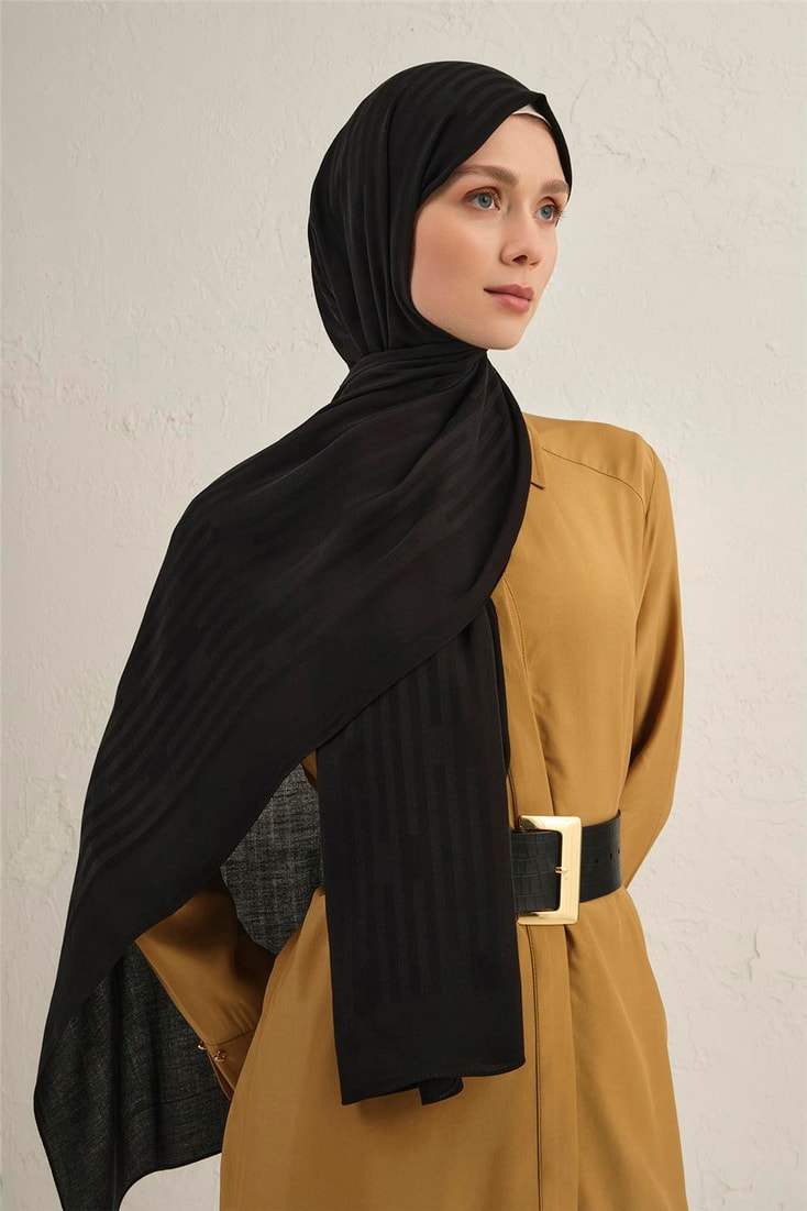 Armine Lyocell Viscon Stripes Şal 2 01