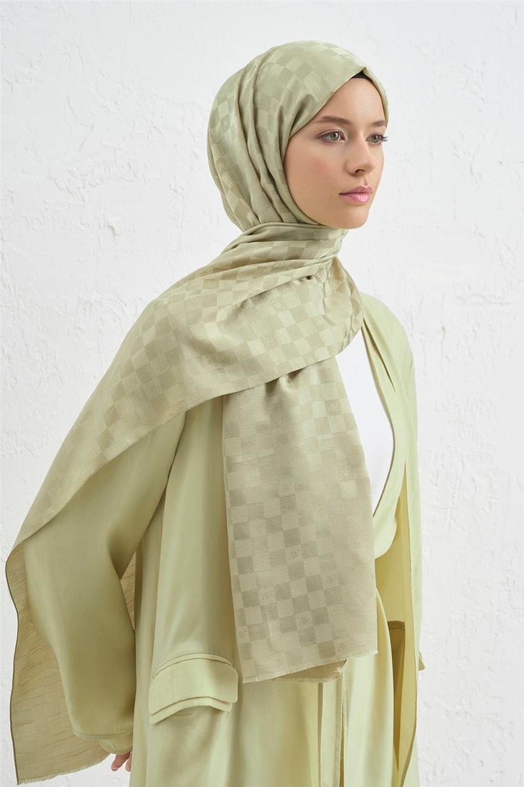 Armine Elegance İpek Pamuk Dama Şal 54