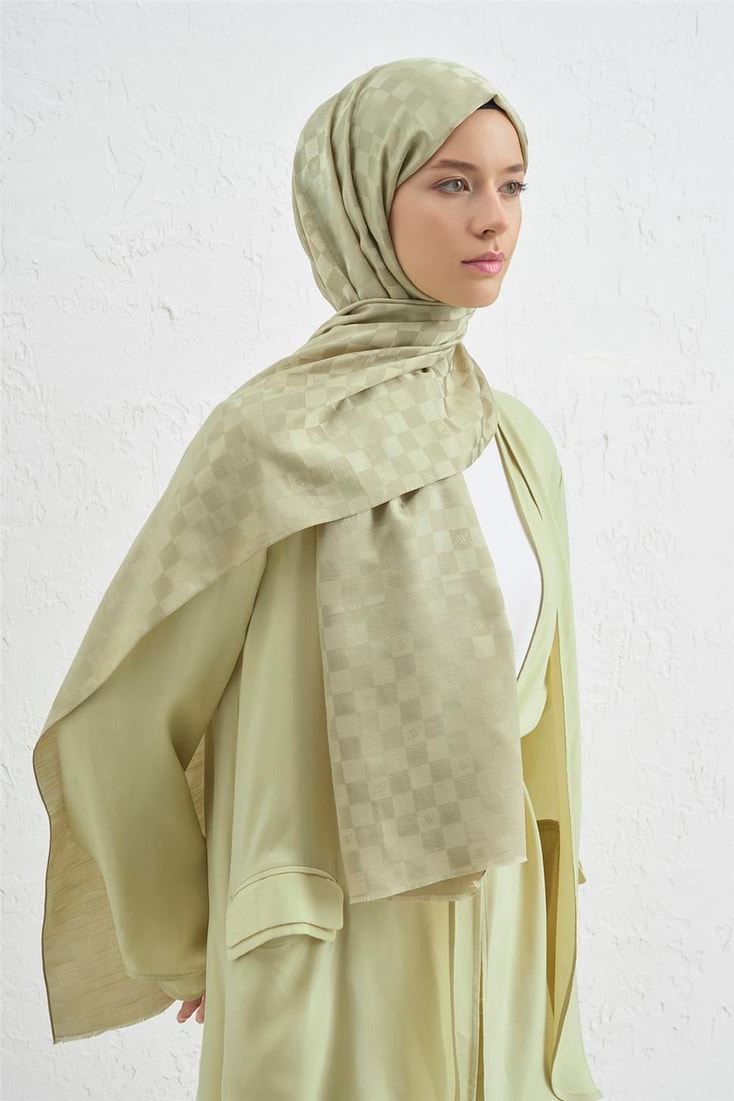 Armine Elegance İpek Pamuk Dama Şal 54