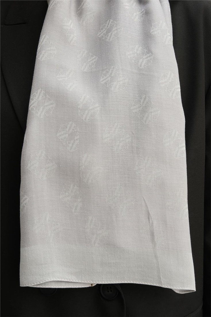 Armine Tencel İpek Minimal Monogram Desen Şal 3295