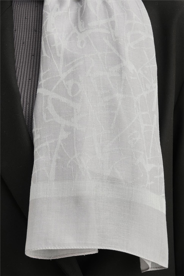 Armine Tencel İpek Kaligrafi Desen Şal 3295