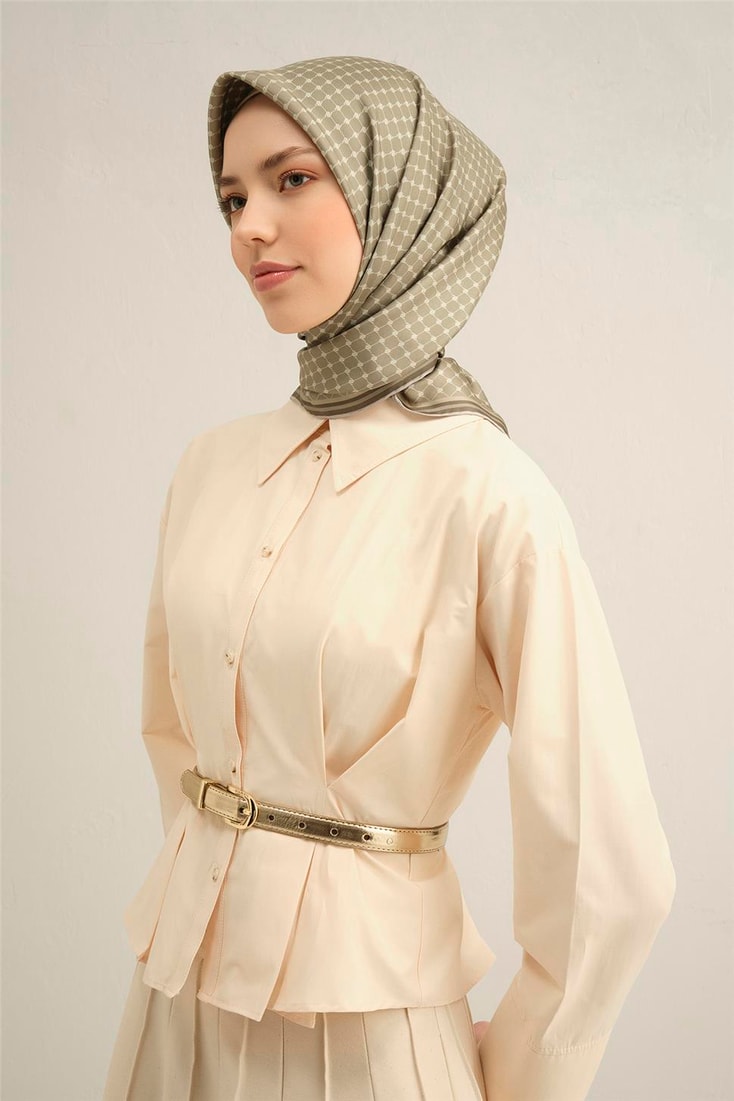 Armine Desenli İpek Sura Eşarp 9345- 33