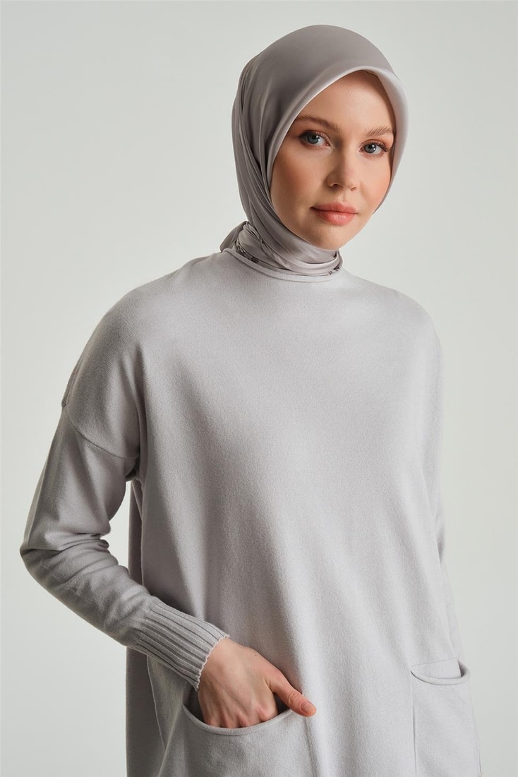 Armine Tunik 23Kd2807 Gri Melanj