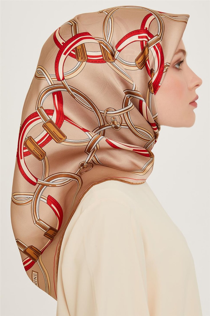 Armine Sura Saf İpek Eşarp 9203D 05
