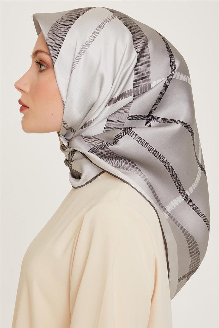 Armine Sura Saf İpek Eşarp 9206D 05