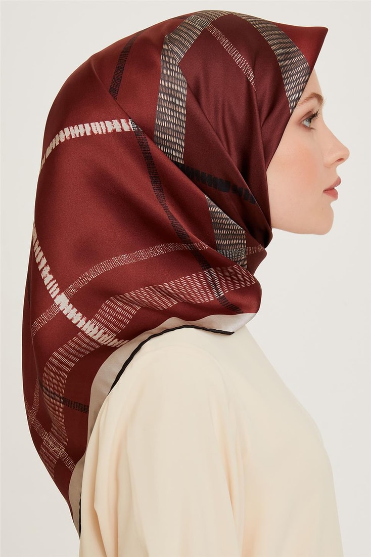 Armine Sura Saf İpek Eşarp 9206D 81