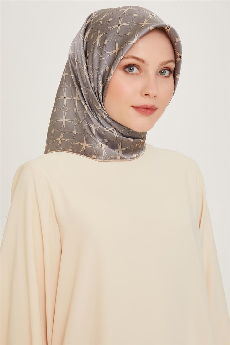 Armine Sura Saf İpek Eşarp 9207D 01 50