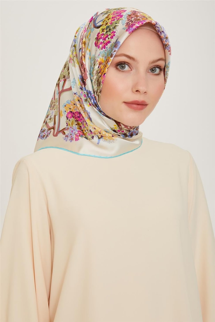 Armine Sura Saf İpek Eşarp 9209D 31