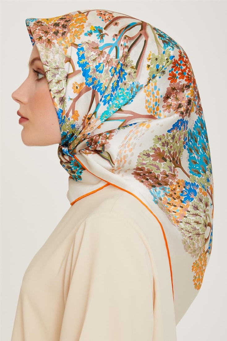 Armine Sura Saf İpek Eşarp 9209D 35