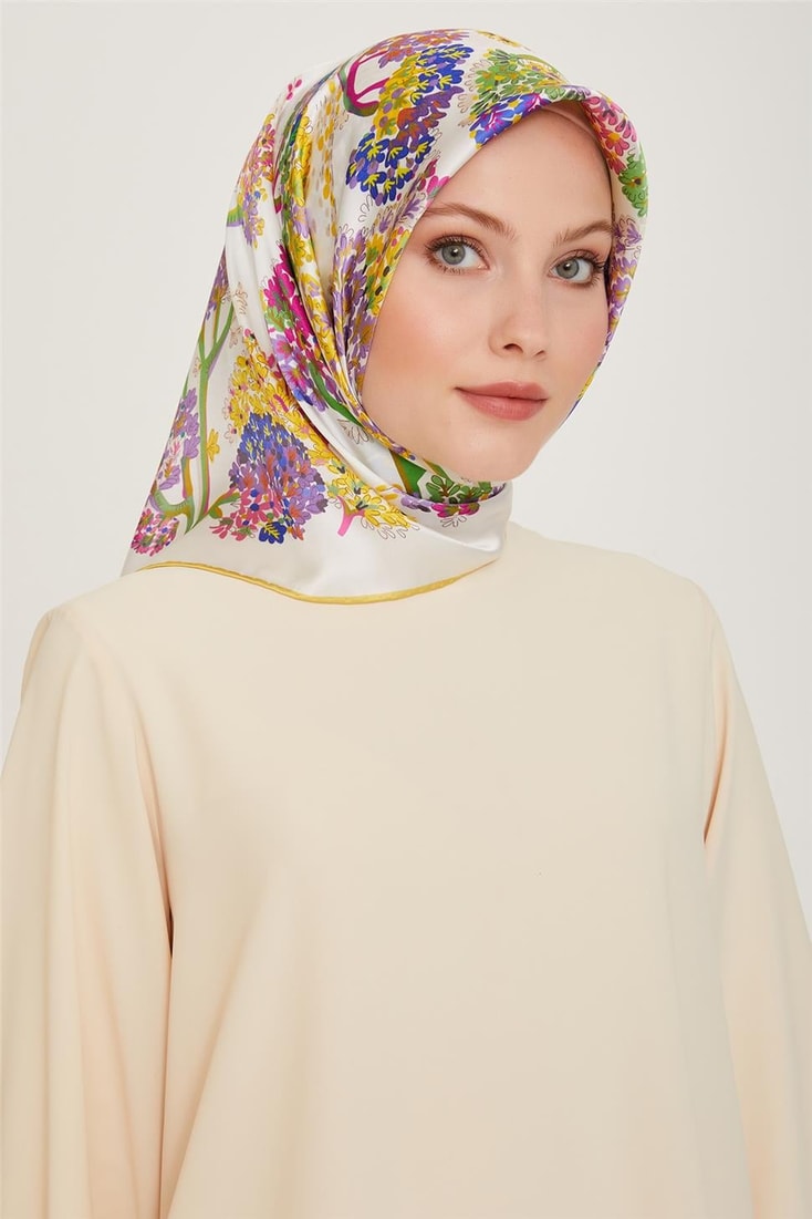 Armine Sura Saf İpek Eşarp 9209D 50