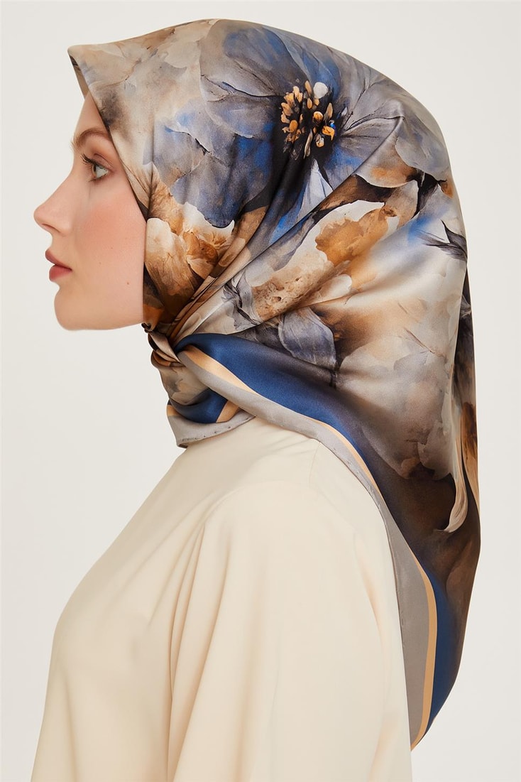 Armine Sura Saf İpek Eşarp 9211D 34 01