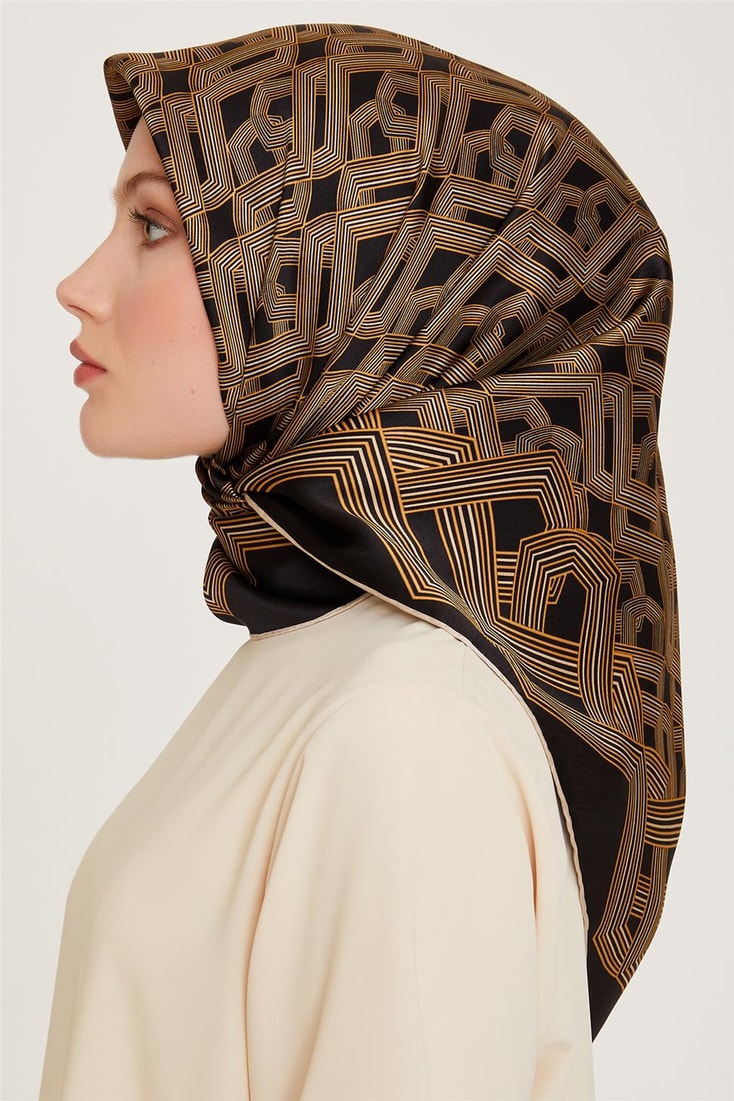 Armine Sura Saf İpek Eşarp 9213D 02