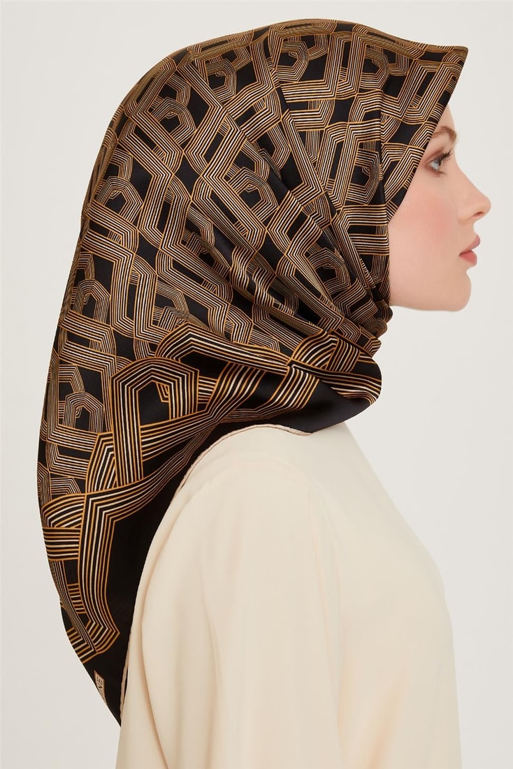 Armine Sura Saf İpek Eşarp 9213D 02