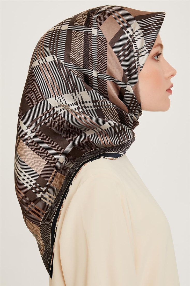 Armine Sura Saf İpek Eşarp 9223D 33 32