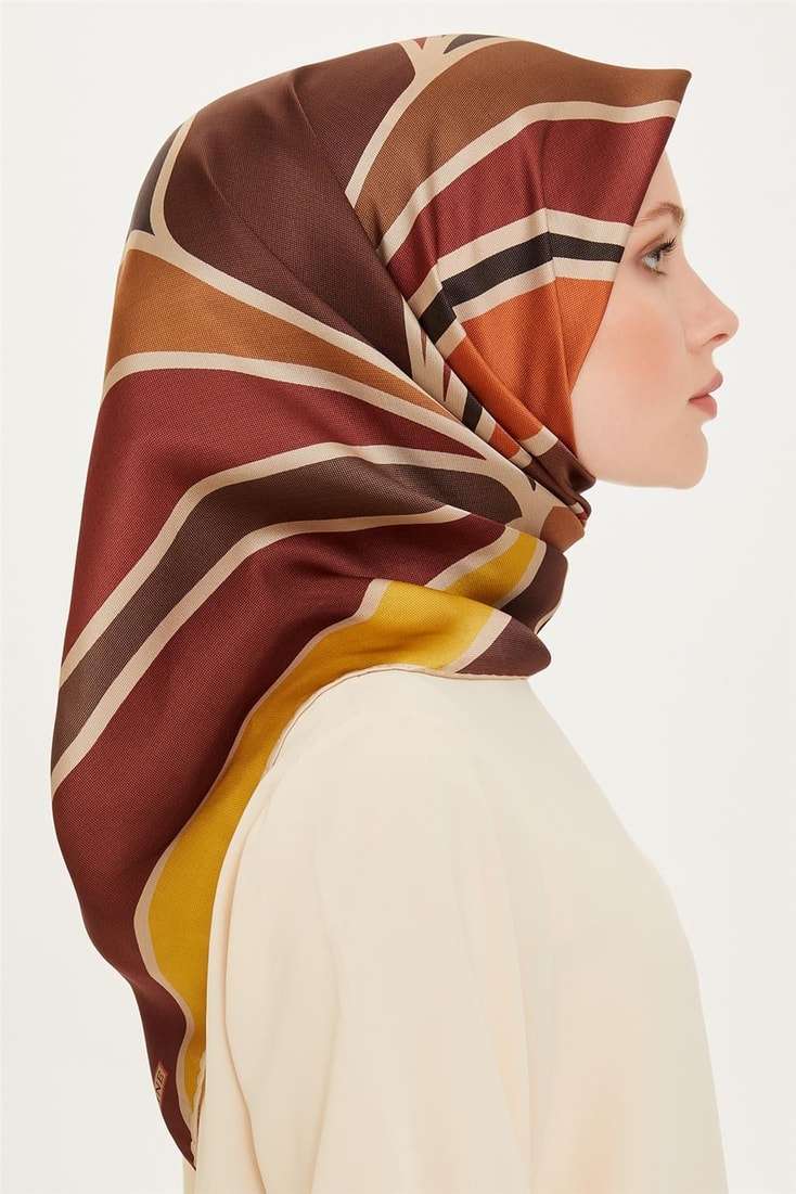 Armine Sura Saf İpek Eşarp 9232D 34