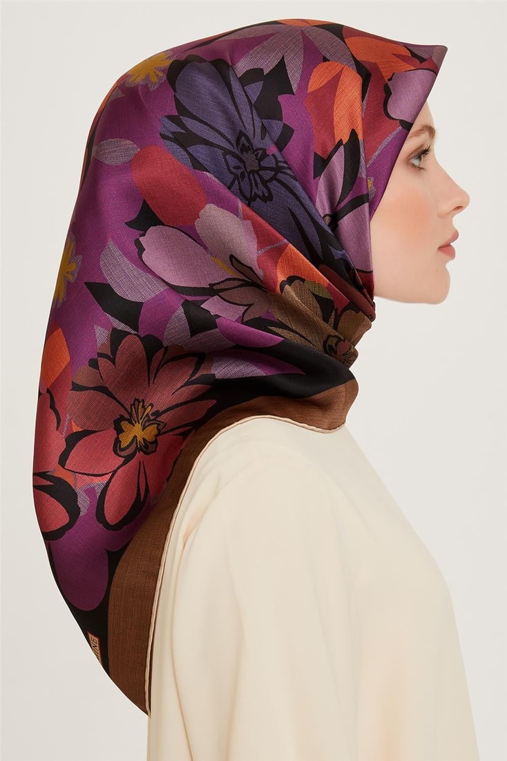Armine Sura Saf İpek Eşarp 9238D 38