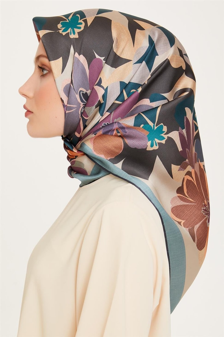 Armine Sura Saf İpek Eşarp 9238D 81