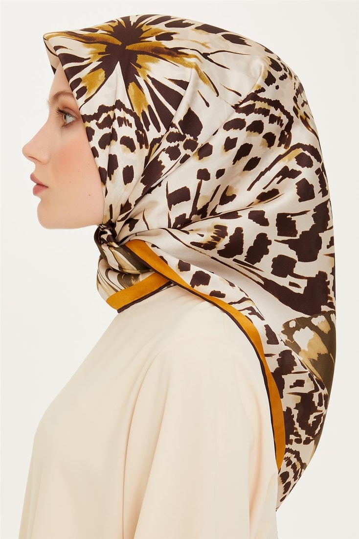 Armine Sura Saf İpek Eşarp 9256D 34