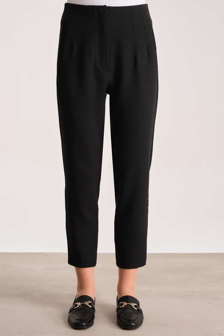 Armine High Waist Carrot Trousers Medium 2518 Black