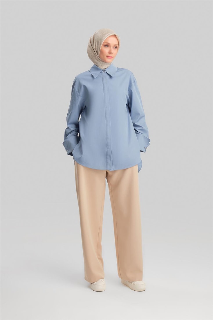 Armine Belted Palazzo Trousers Ort2519 Beige