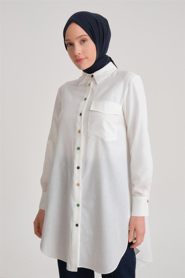 Armine Patterned Tunic Ort4371 Camel