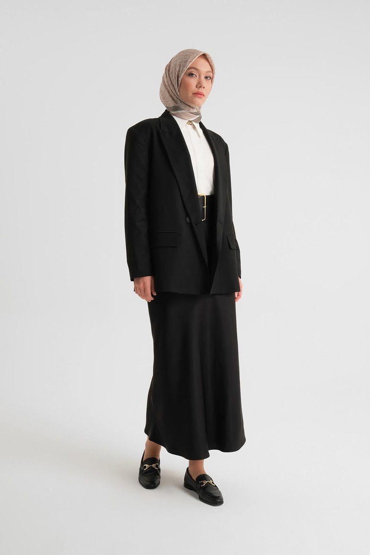 Armine Double Buttoned Jacket Ort5418 Black