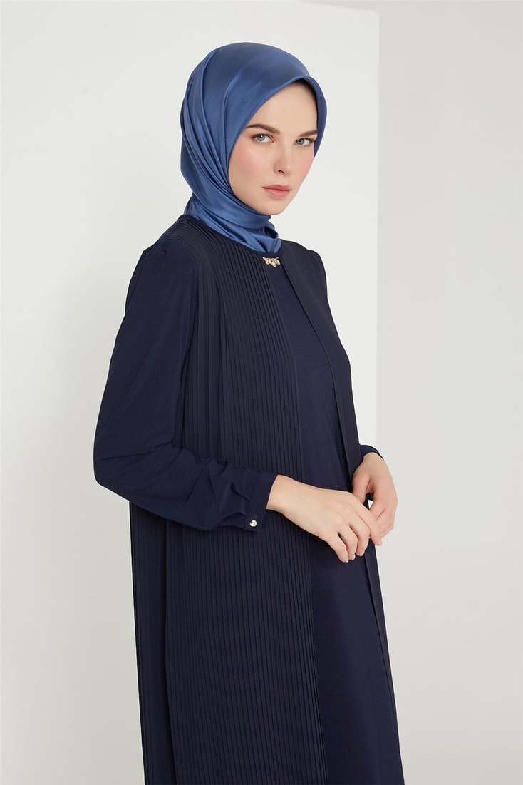 Armine Abiye Elbise 21KD3308 Lacivert