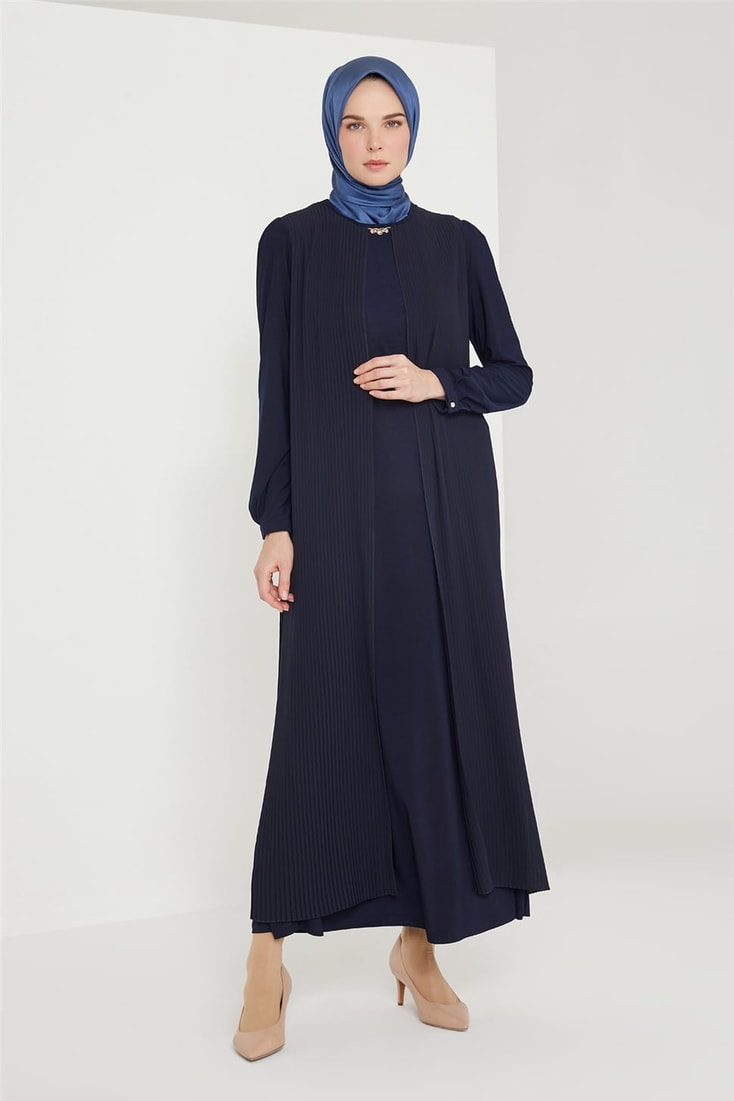 Armine Abiye Elbise 21KD3308 Lacivert