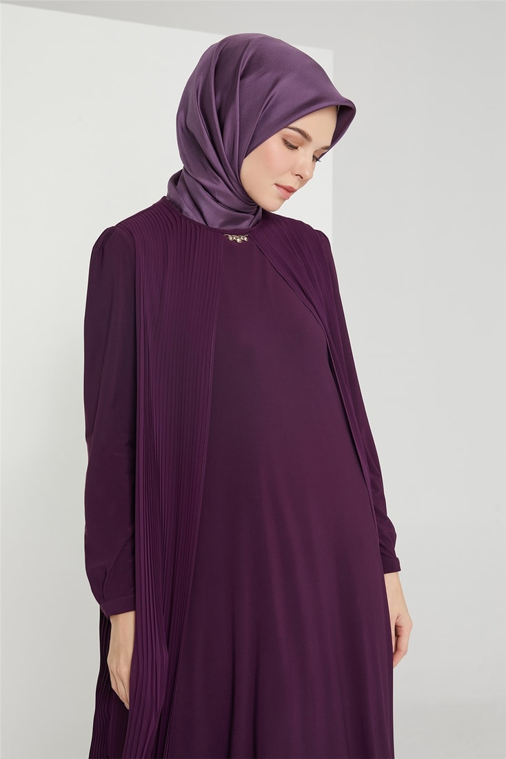 Armine Abiye Elbise 21KD3308 Mor