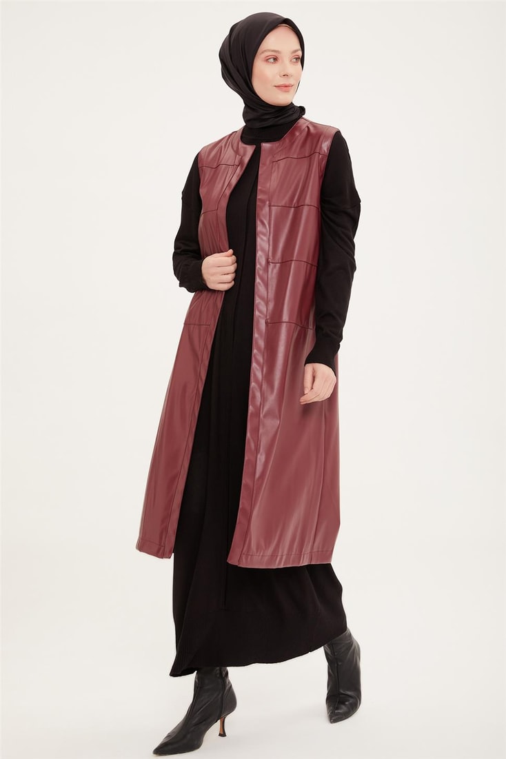 Armine Yelek 22Kd3303 Bordo