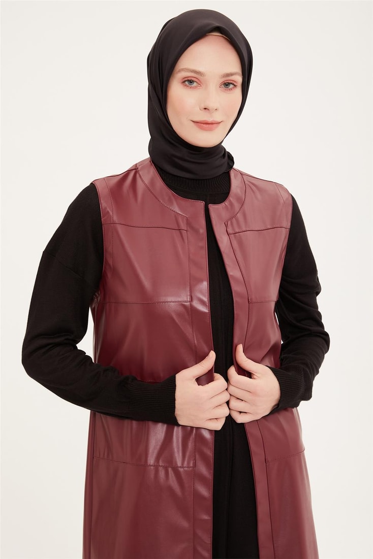 Armine Yelek 22Kd3303 Bordo