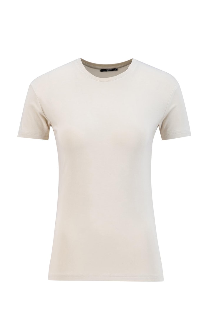 Armine Kısa Kol Badi 22Kd9037-1 Bej