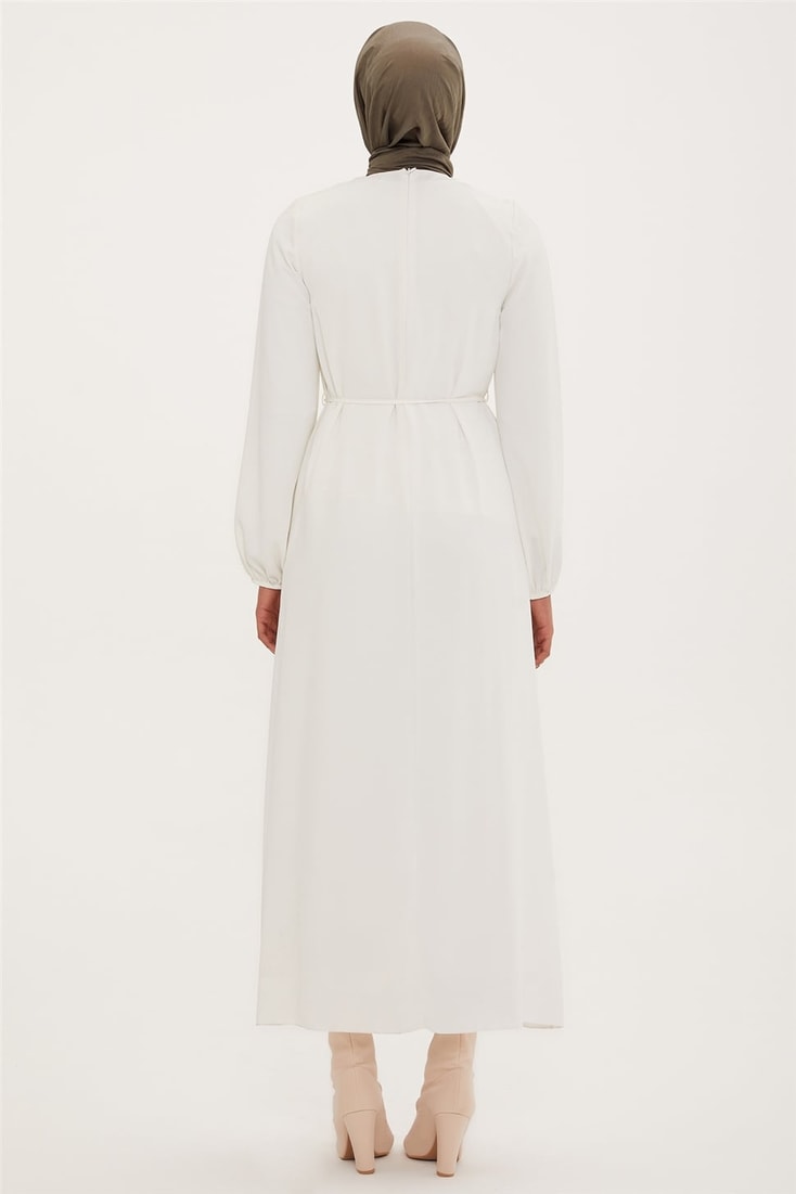 Armine Elbise 22K9435 Ekru