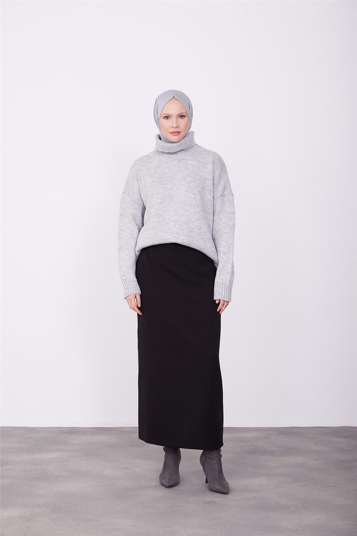 Armine Basic Pencil Skirt 23K1517 Black
