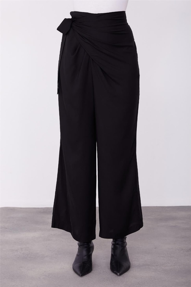 Armine Side Tie Detailed Trousers 23K2425 Black