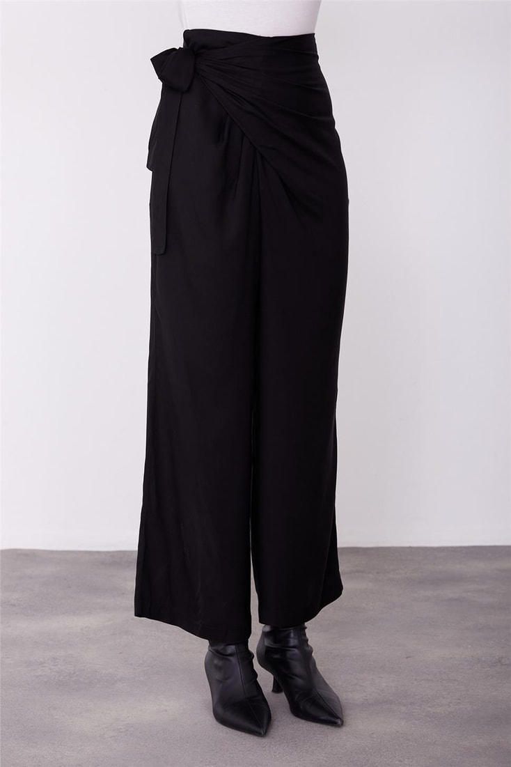 Armine Side Tie Detailed Trousers 23K2425 Black