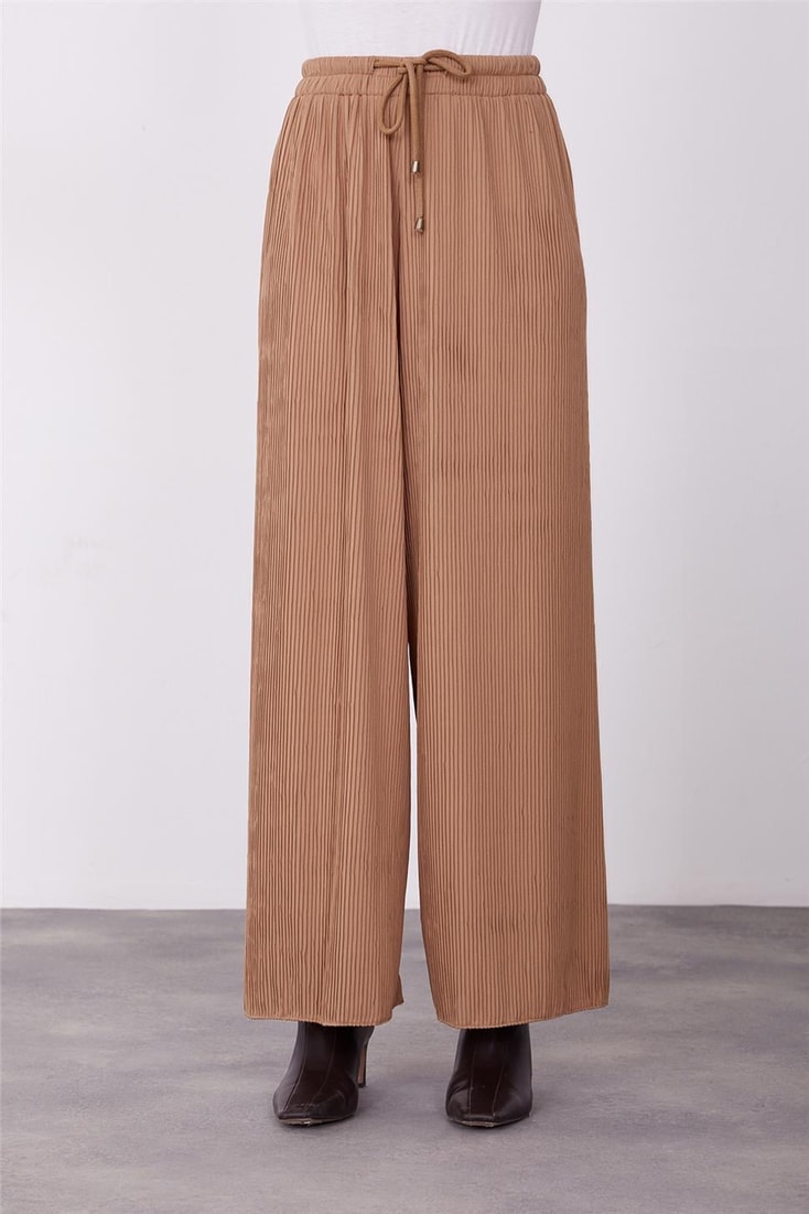 Armine Elastic Waist and Tunnel Trousers 23K2433 Chocolate
