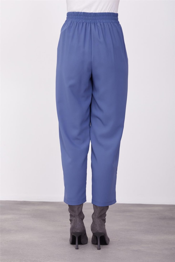 Armine Leg Embroidered Trousers 23K2507 Indigo