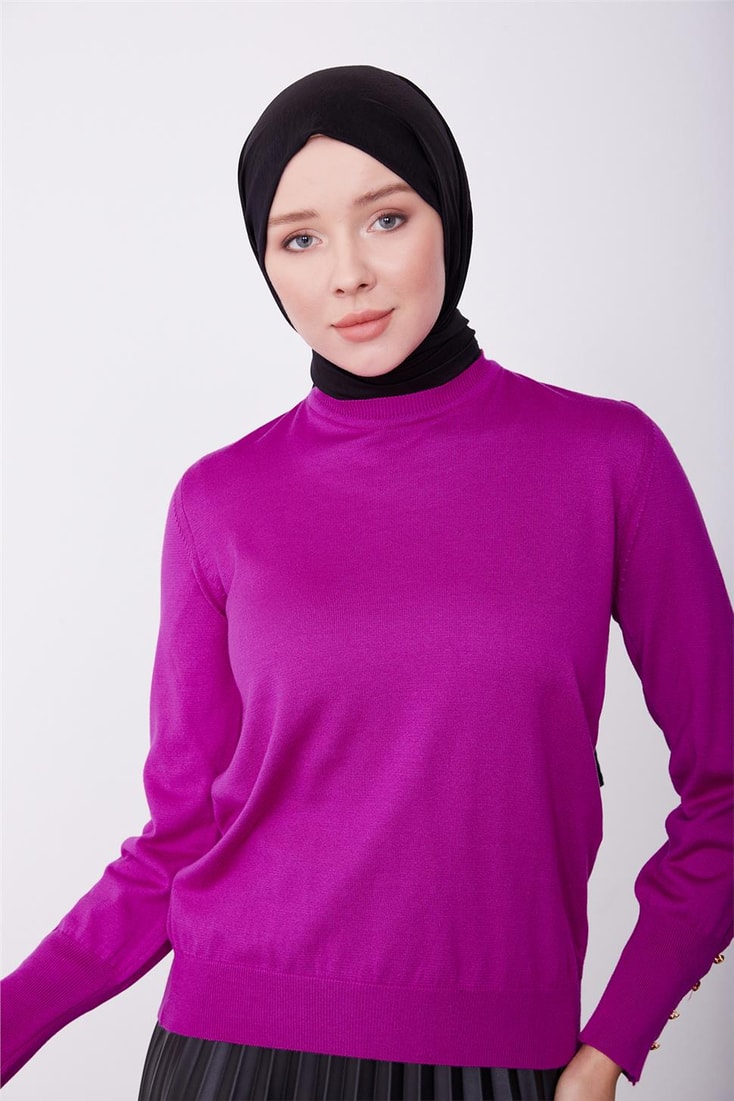 Armine Sweater 23Kd2801 Fuchsia
