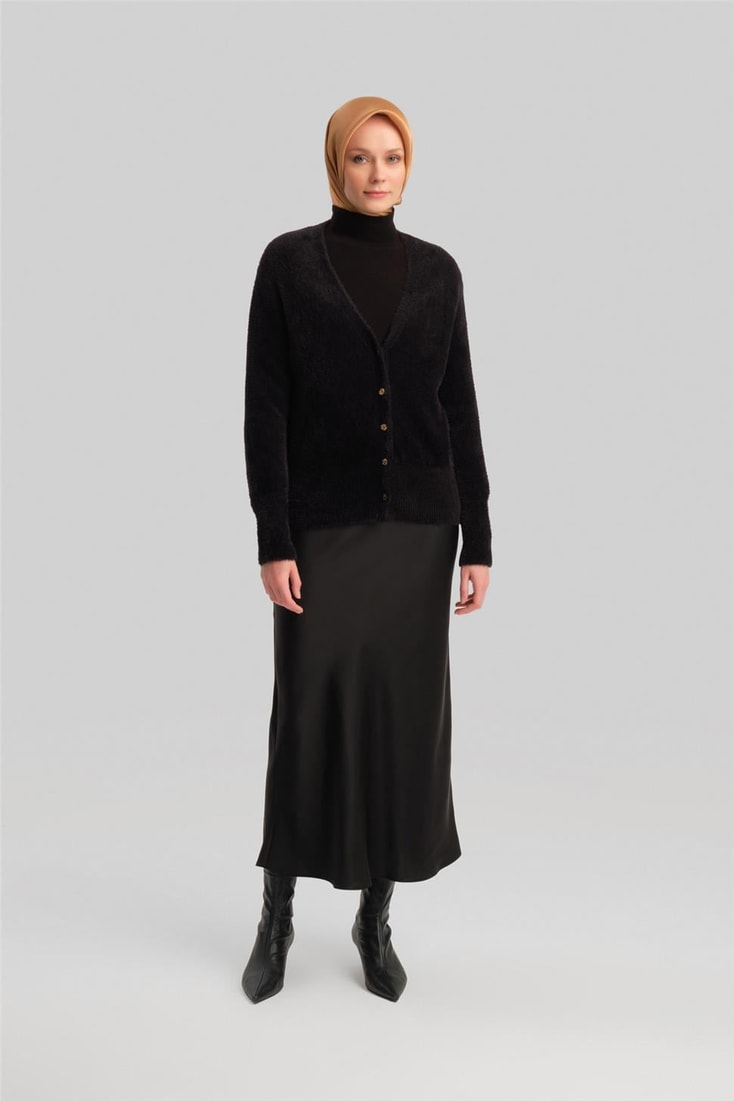 Armine Hırka 23Kd2836 Siyah