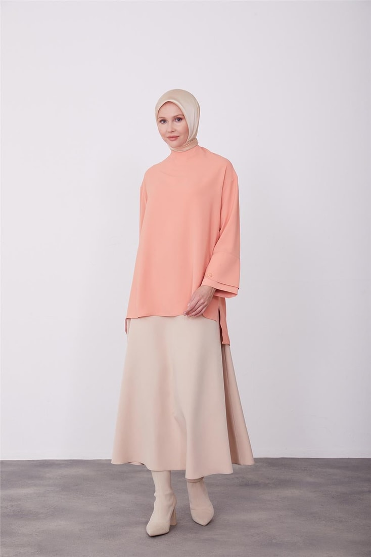 Armine Garnished Blouse 23K3344 Peach