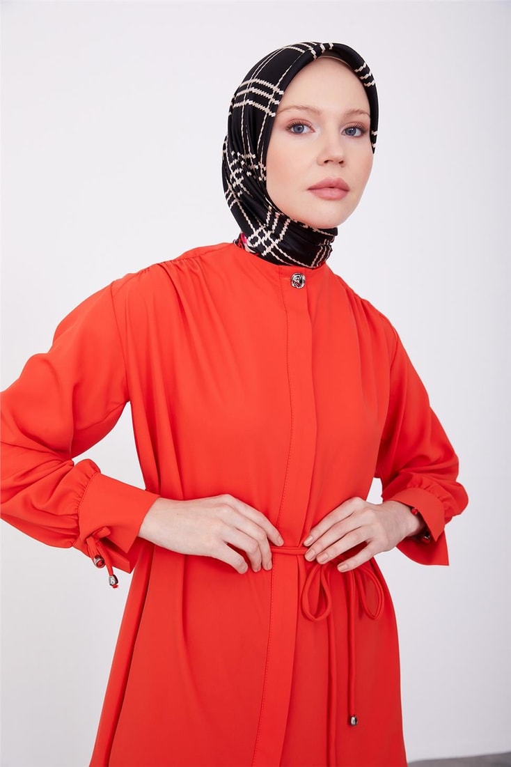 Armine Tied Waist Shirt 23K3418 Red