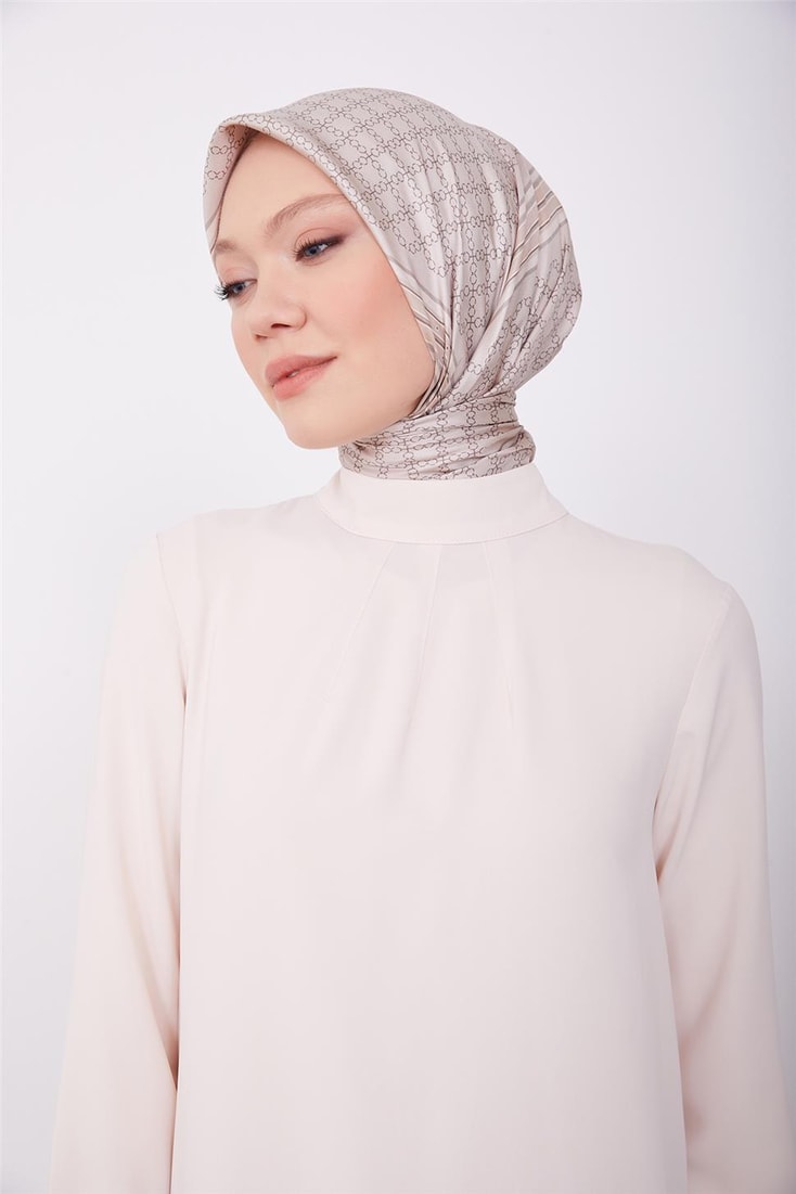 Armine Back Pleated Detail Blouse 23K3435 Vanilla