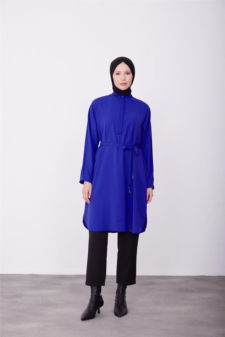 Armine Elastic Belted Tunic 23K4701 Purple