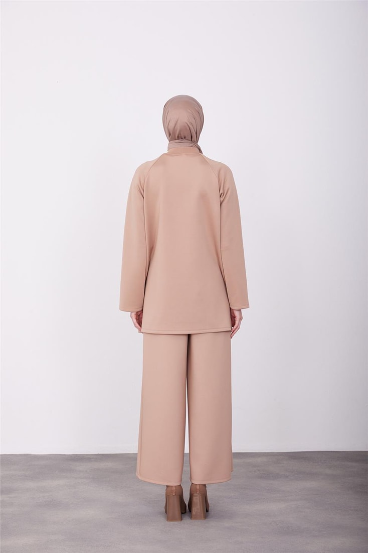Armine Brooch Detailed Tunic 23K4722 Latte