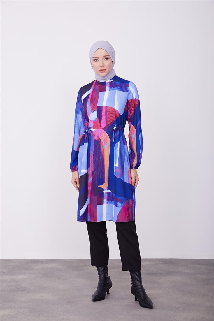 Armine Tunic with Adjustable Waist Tunic 23K4723 Purple