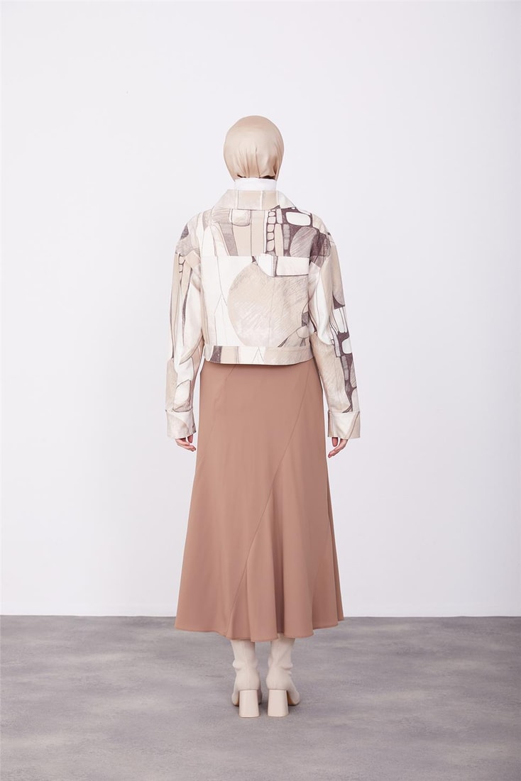 Armine Printed Short Jacket 23K5411 Beige