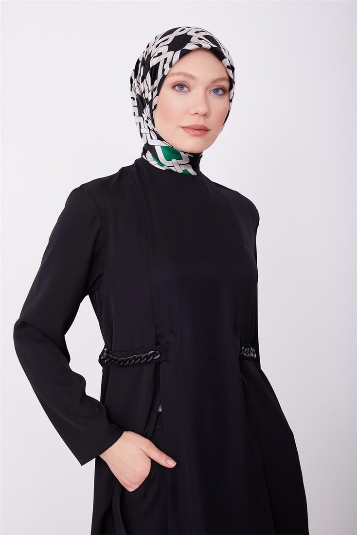 Armine Waist Chain Trouser Suit 23K6711 Black